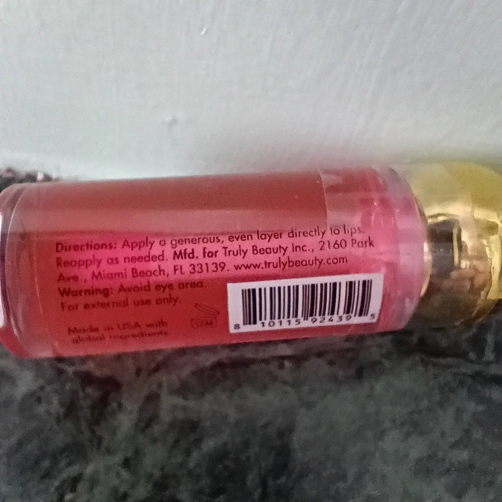 Truly Beauty Soft Serve Luxury Lip Oil Peptides & Ceramides Pink 0.42oz 12ml